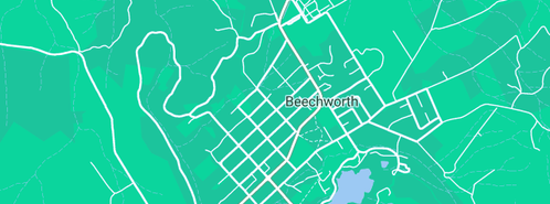 Map showing the location of Greening Australia Vic Inc in Beechworth, VIC 3747
