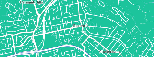 Map showing the location of Beaver Computer Services Pty Ltd in Beecroft, NSW 2119