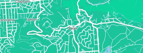 Map showing the location of Australian Roof Tilers S A in Belair, SA 5052