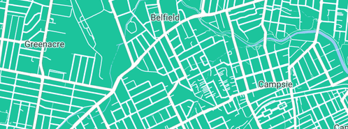 Map showing the location of Lawn Mowing Belfield in Belfield, NSW 2191