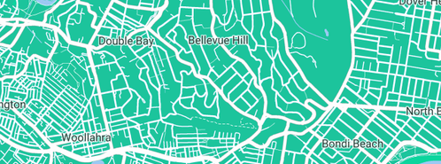 Map showing the location of Jane Brown Interiors in Bellevue Hill, NSW 2023