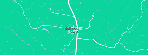 Map showing the location of Arcadia Park Performance Horses in Bellmount Forest, NSW 2581