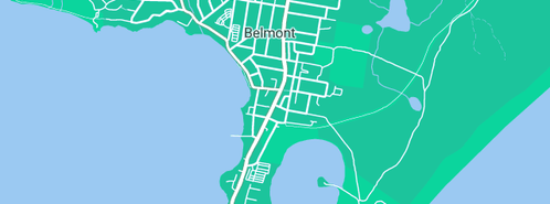 Map showing the location of Commonwealth Bank in Belmont, NSW 2280