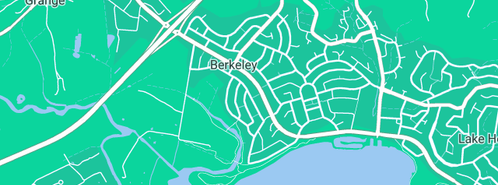 Map showing the location of Berkeley Cakes & Pies in Berkeley, NSW 2506