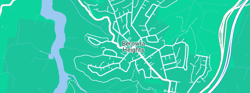 Map showing the location of Bourke in Berowra Heights, NSW 2082