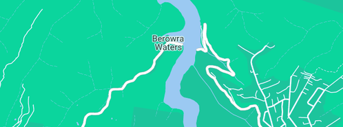 Map showing the location of Berowra Waters House Boats in Berowra Waters, NSW 2082
