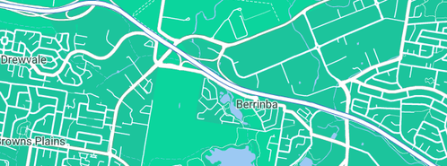 Map showing the location of TLC Enterprise in Berrinba, QLD 4117