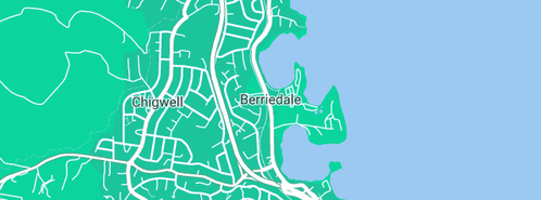 Map showing the location of Moorilla Winery in Berriedale, TAS 7011