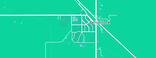 Map showing the location of Berriwillock General Store in Berriwillock, VIC 3531