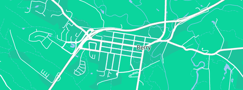 Map showing the location of Berry Sweet Treats & Ice Creamery in Berry, NSW 2535