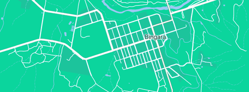 Map showing the location of Bingara Returned Servicemen's Club in Bingara, NSW 2404