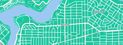 Map showing the location of Genabe Solutions in Bicton, WA 6157