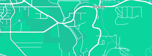 Map showing the location of Juliette Dujardin in Bickley, WA 6076