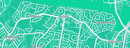 Map showing the location of Dumitru Handyman in Bidwill, NSW 2770