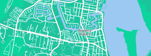 Map showing the location of New Business Media in Biggera Waters, QLD 4216