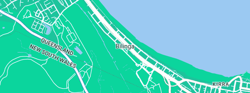 Map showing the location of Chocolate Expo in Bilinga, QLD 4225