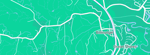 Map showing the location of Dark Knight in Billinudgel, NSW 2483