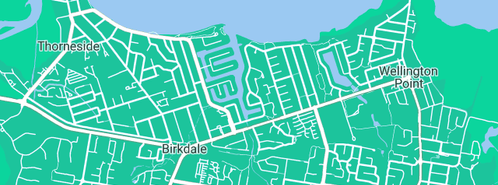 Map showing the location of Expert Electrician Birkdale in Birkdale, QLD 4159