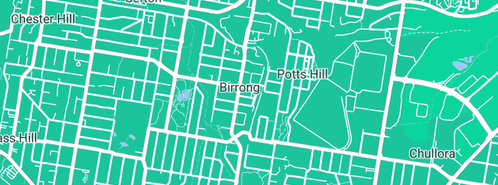 Map showing the location of NextGen Communications in Birrong, NSW 2143