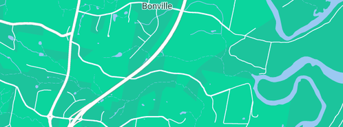 Map showing the location of Burgundy Heights in Bonville, NSW 2450