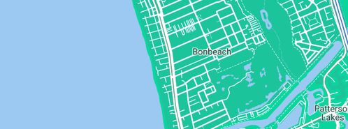 Map showing the location of Bon Beach Furniture in Bonbeach, VIC 3196