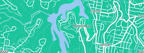 Map showing the location of Bollards "R" Us in Bonnet Bay, NSW 2226