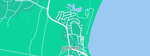 Map showing the location of Coastradio in Bonny Hills, NSW 2445