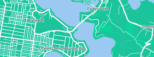 Map showing the location of Booker Bay Marina in Booker Bay, NSW 2257