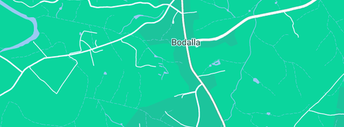 Map showing the location of WR Communications in Bodalla, NSW 2545