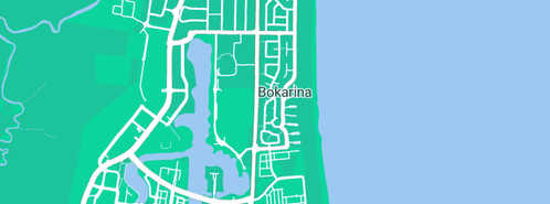 Map showing the location of Green Beginnings Child Care Centre & Kindy in Bokarina, QLD 4575