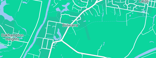 Map showing the location of The Owner Builder Book in Bolwarra, NSW 2320