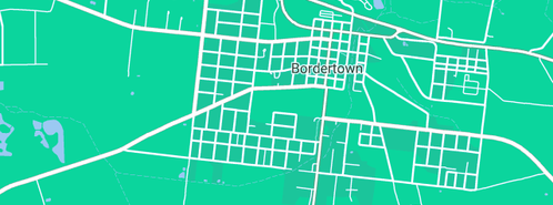 Map showing the location of Tania's Scrap Shack in Bordertown, SA 5268