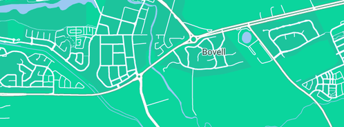 Map showing the location of Taryn 4 Makeup in Bovell, WA 6280