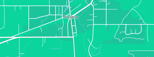 Map showing the location of Boyanup Botanical in Boyanup, WA 6237