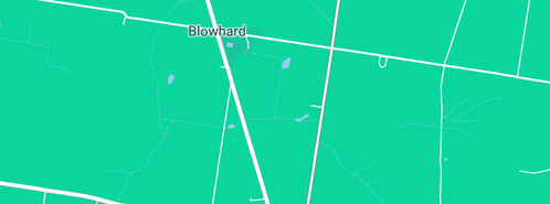 Map showing the location of Centenary Park Playground in Blowhard, VIC 3352