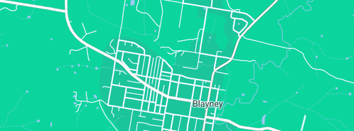 Map showing the location of Police NSW in Blayney, NSW 2799