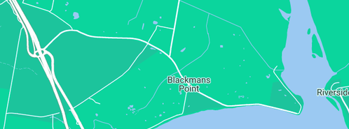 Map showing the location of Ricardoes Tomatoes in Blackmans Point, NSW 2444