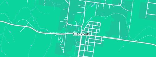 Map showing the location of Butt Pots Pottery in Blackbutt, QLD 4306