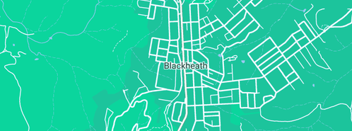 Map showing the location of Birgitte Hansen Art & Mural Services in Blackheath, NSW 2785