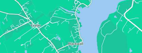 Map showing the location of Peter Allen Plumbing in Blackwall, TAS 7275