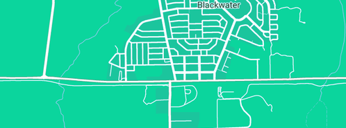 Map showing the location of Blackwater Mine Workers' Club Ltd in Blackwater, QLD 4717