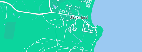 Map showing the location of TyrePlus Windsor in Black Head, NSW 2430