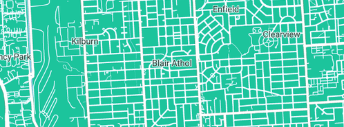 Map showing the location of Domestic Electrician Blair Athol in Blair Athol, SA 5084