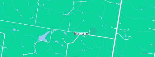 Map showing the location of Kerwin Homes in Blantyre, QLD 4310