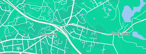Map showing the location of Little Green Truck Ballarat in Brown Hill, VIC 3350