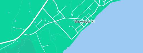 Map showing the location of O'Brien Frank Architects & Builders in Brownlow Ki, SA 5223