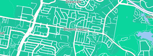 Map showing the location of EHS Landscaping in Browns Plains, QLD 4118