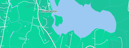 Map showing the location of Landing Boat ramp Pambula River in Broadwater, NSW 2549
