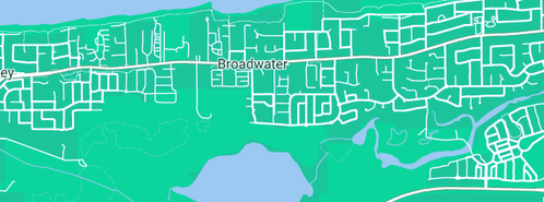 Map showing the location of Redtail Treeplanting in Broadwater, WA 6280