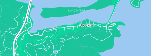 Map showing the location of Ripples Houseboats in Brooklyn, NSW 2083